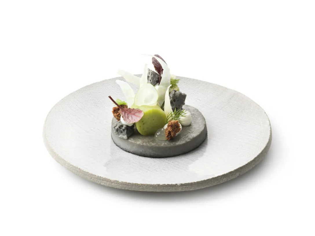 Panna Cotta con sésamo negro