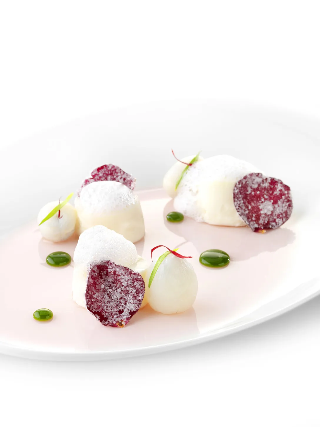 Lychee und Rosen