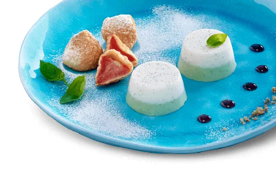 Basilikum-Panna-Cotta