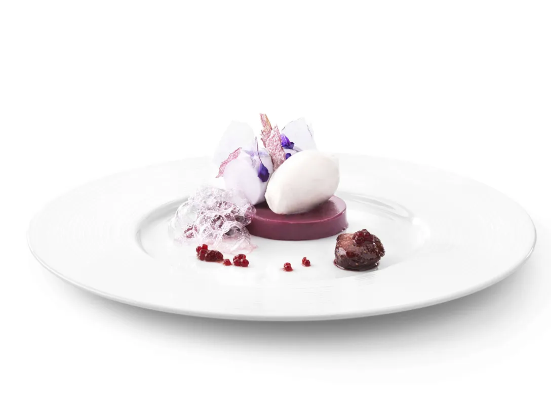 Purple dessert