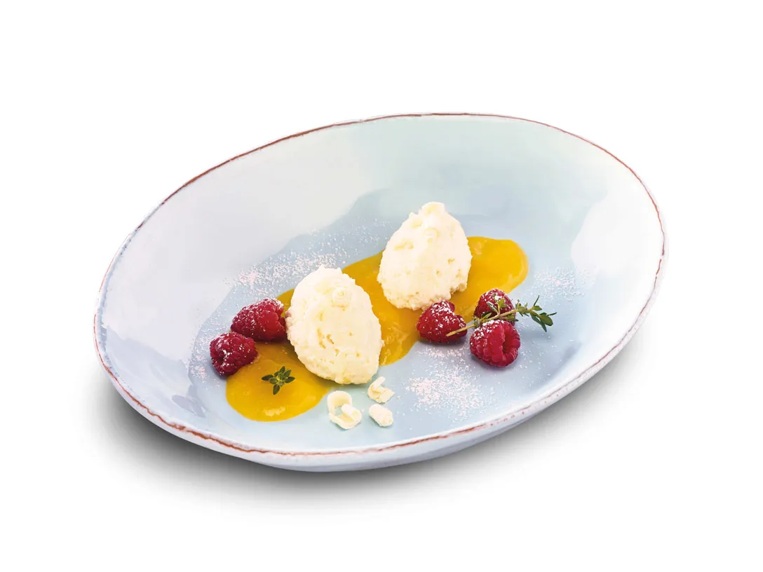 Weiße Schokoladen Rum Mousse