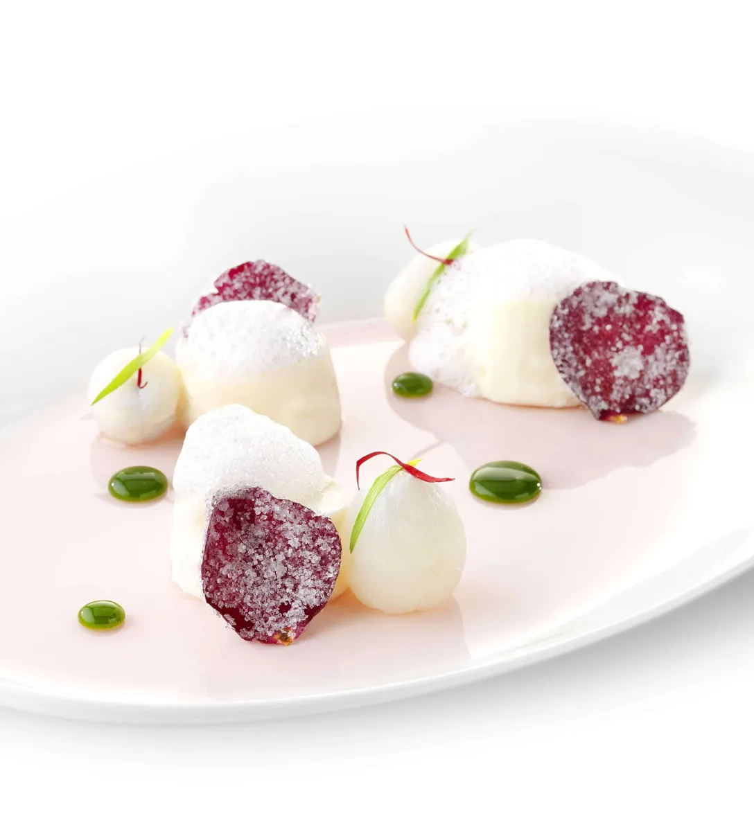 Litchi et rose