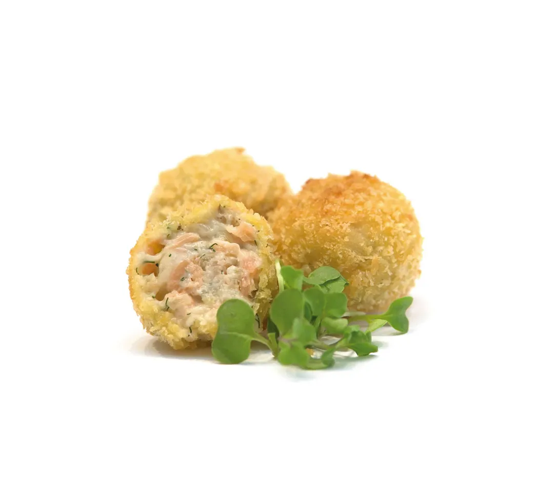 Croqueta de salmón ahumado