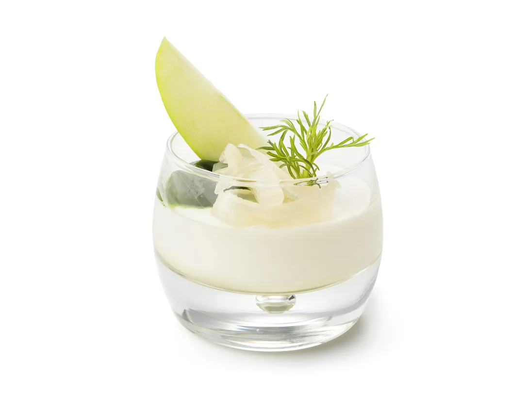 Glaasje met steranijs parfait