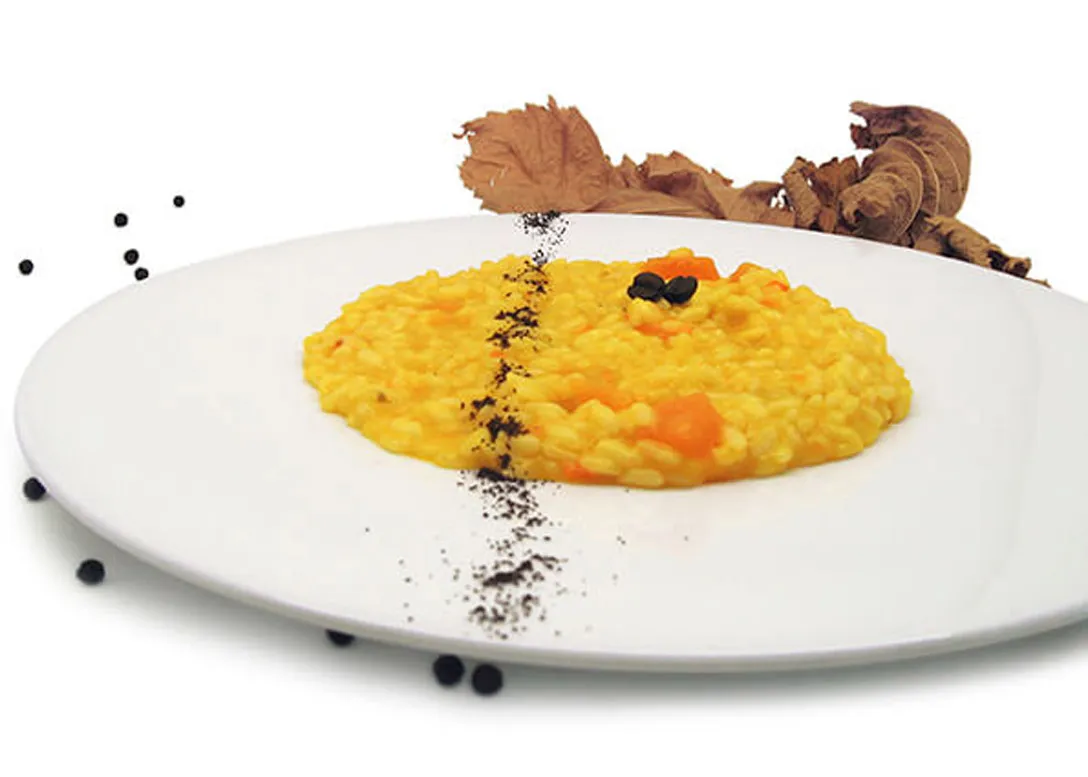 Risotto alla zucca e caffè