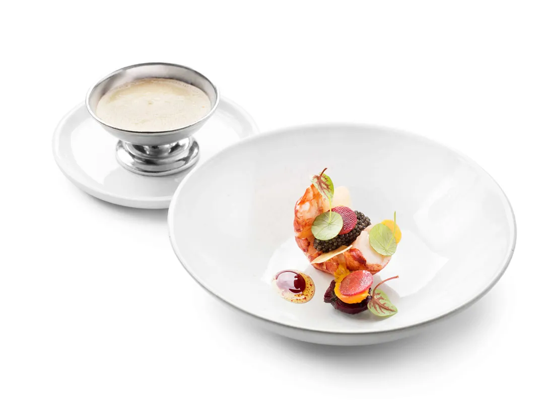 Homard Royal au caviar Belge et beurre dashi