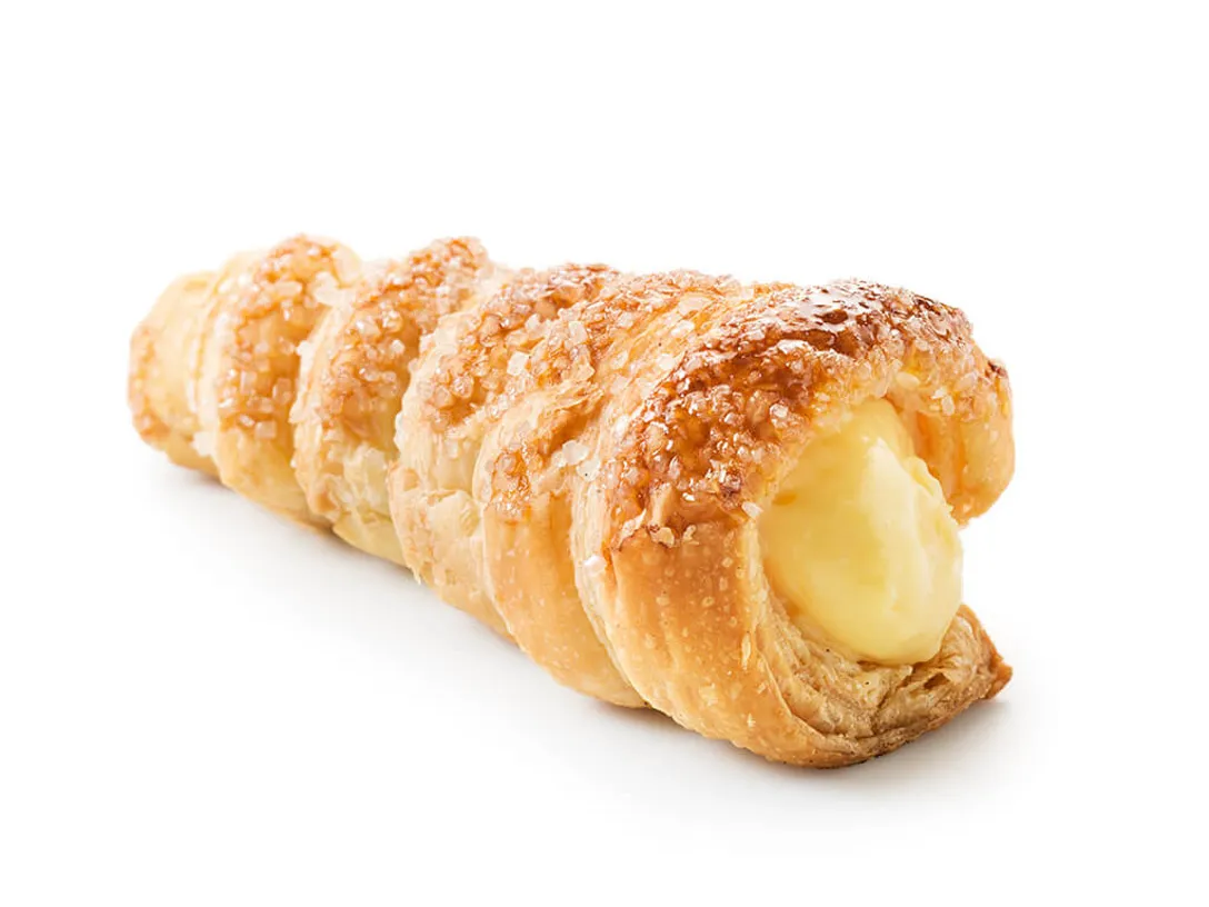 Cornet à la crème patissière