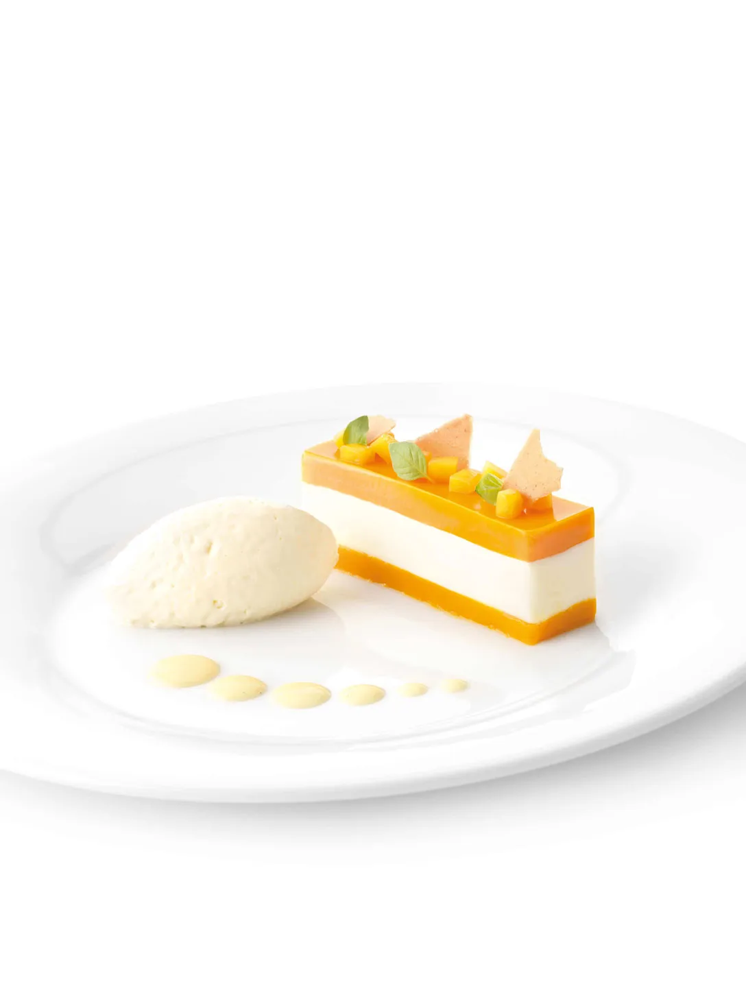 Mousse de chocolate blanco