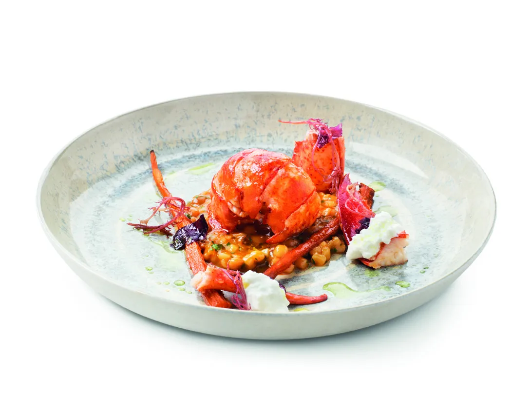 Kreeft met gefermenteerde wortelbolognese
