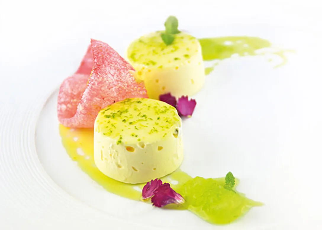Mousse ghiacciata lime e limoncello