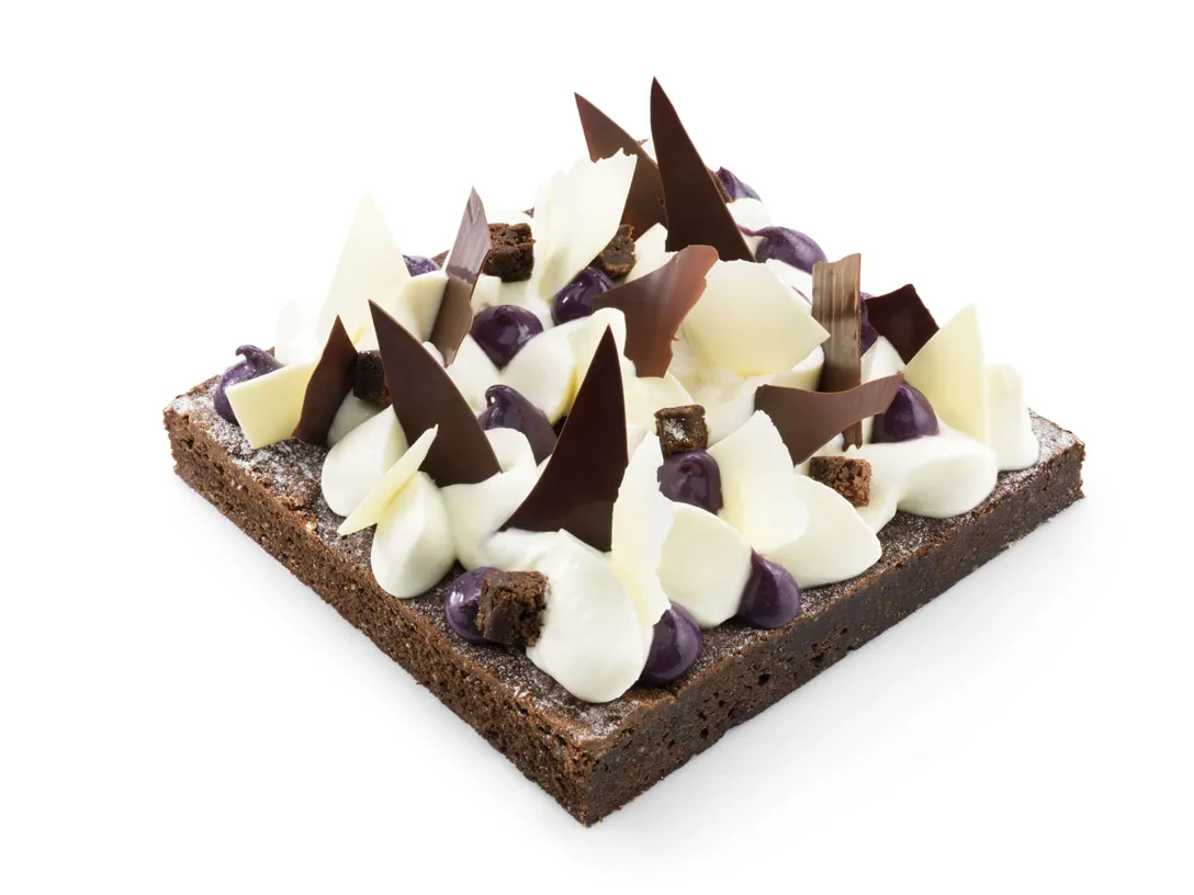 Brownietaart (wintervariant)