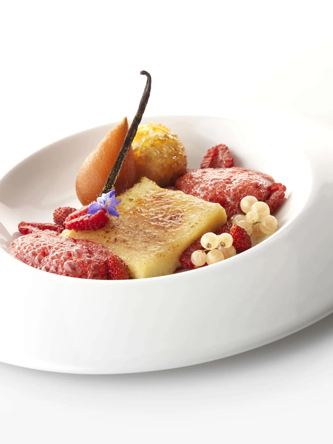 Parfait à la vanille et pain perdu