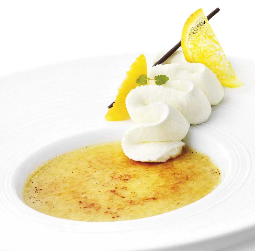 Crème Brûlée à l'orange et la cannelle