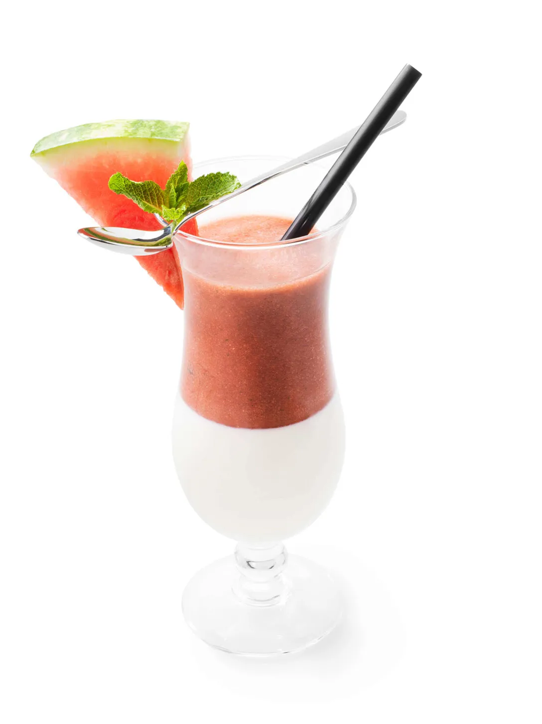 Panna Cotta van yoghurt met smoothie van watermeloen