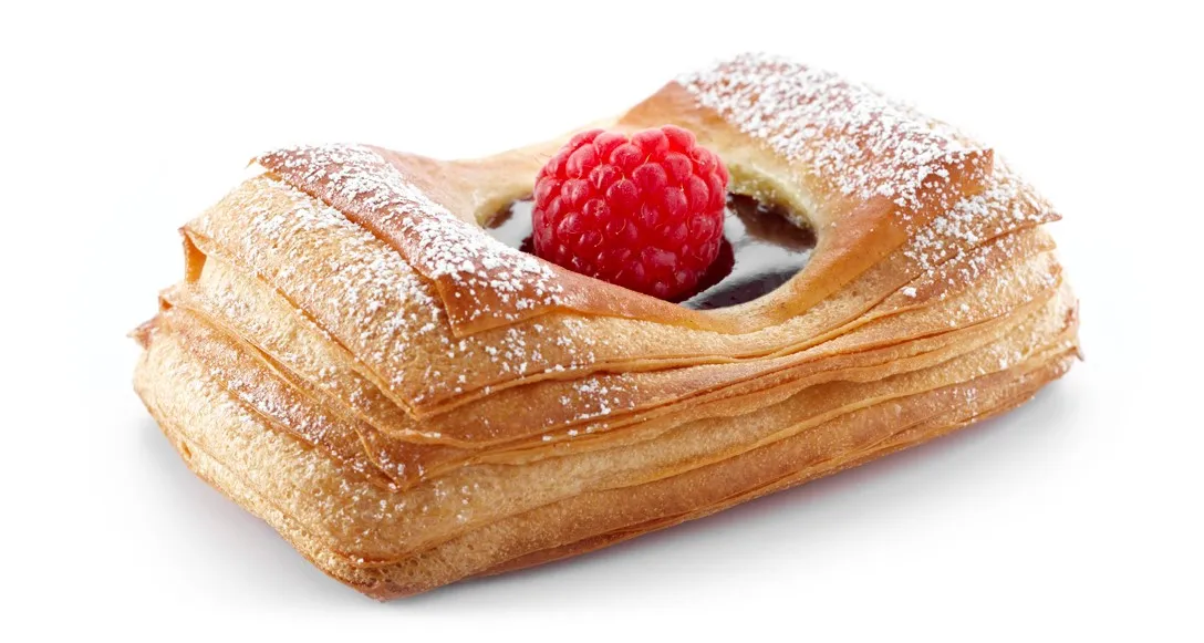 Feuilletés pistache framboise