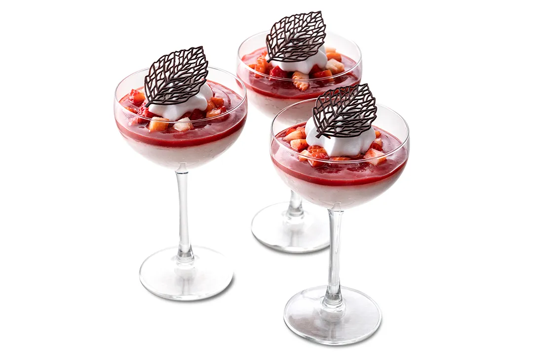 Mousse végane aux fraises
