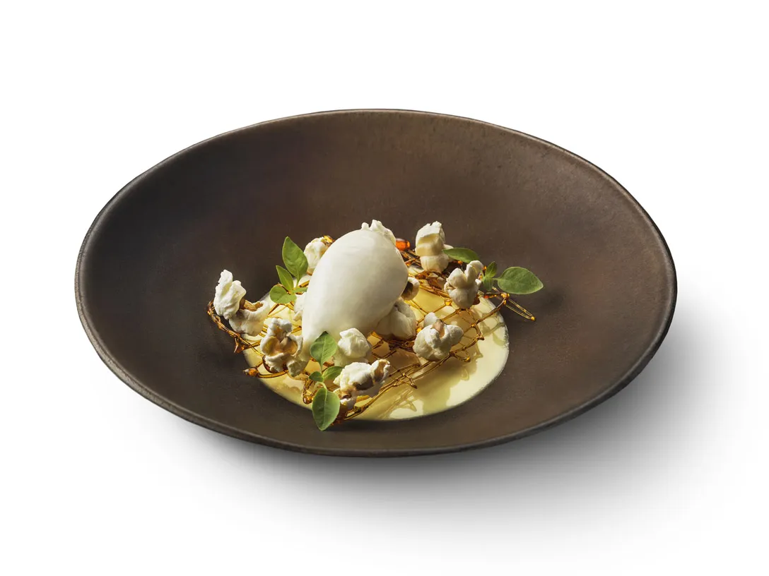 A Recipe for Sweet corn panna cotta | Debic