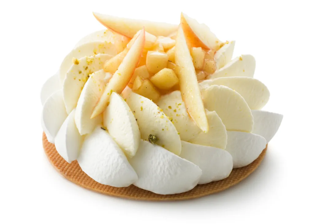 Pavlova appel en hazelnoot