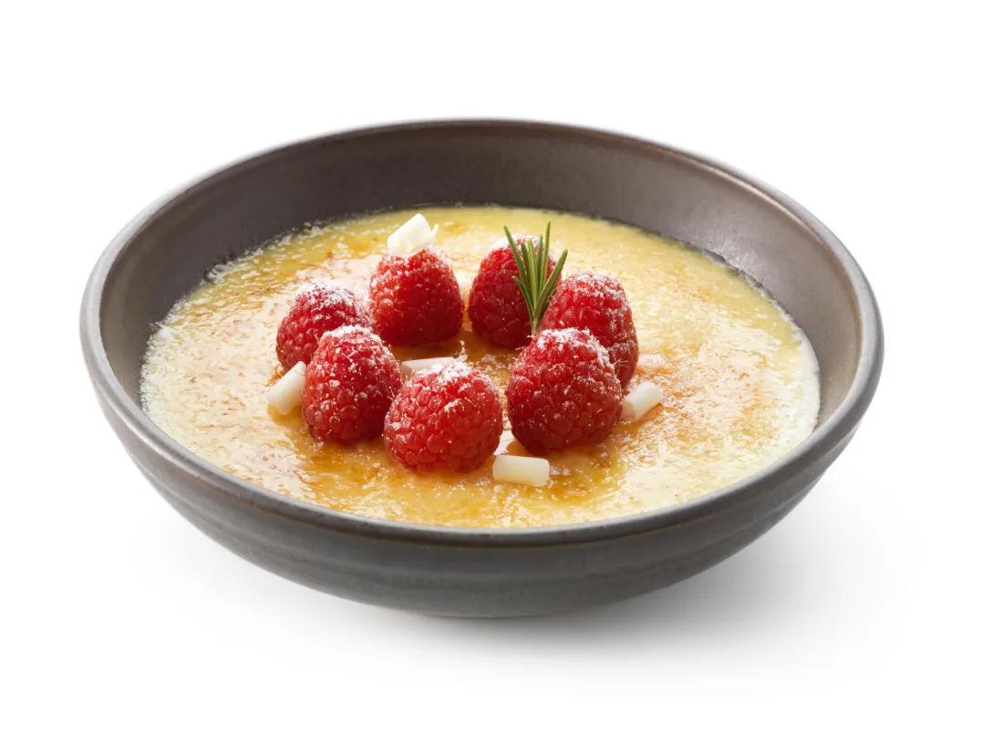Créme brûlée met witte chocolade