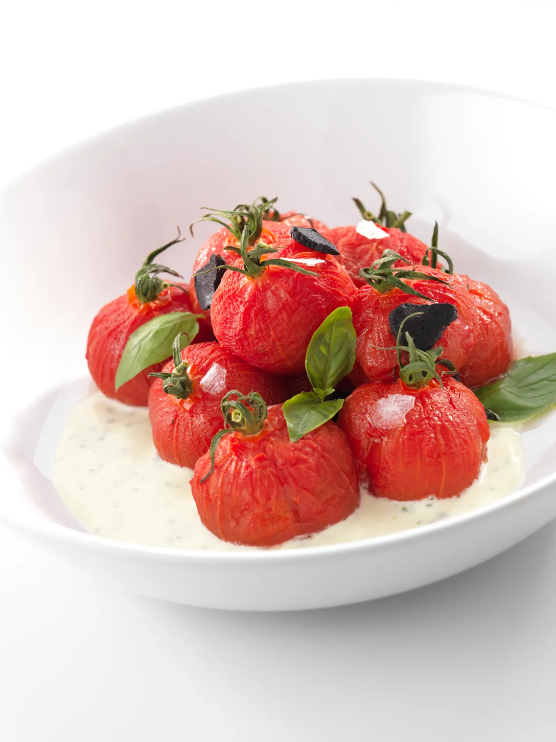 Semi-gedroogde tomatensalade