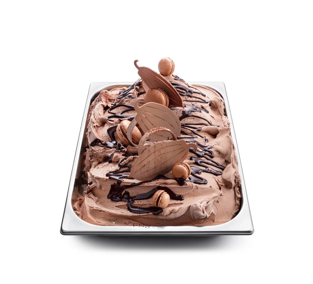 Helado de chocolate