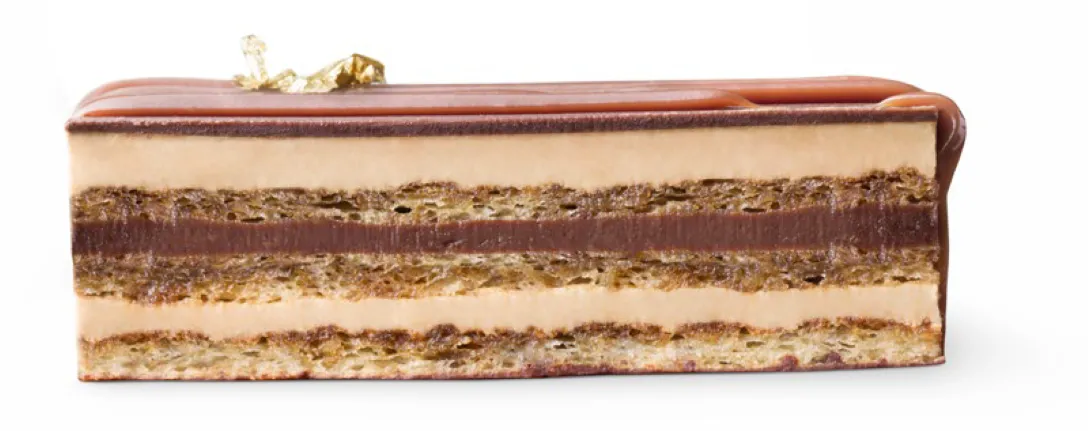 Operette met koffie-botercrème