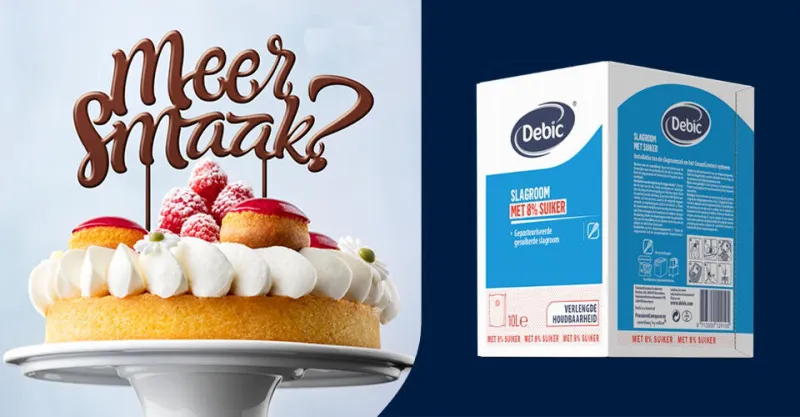 Debic Slagroom met 8% Suiker