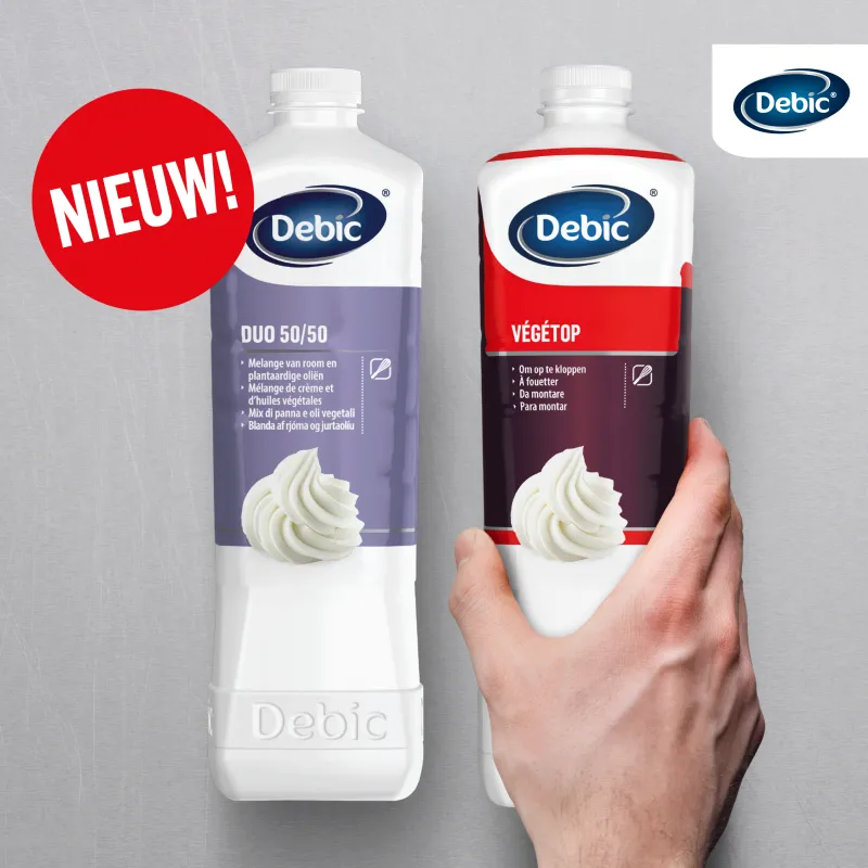 Nieuw: Debic Duo 50/50 en Debic Végétop met suiker
