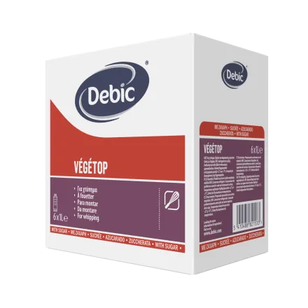 Vegetop Sweetened 1L he front