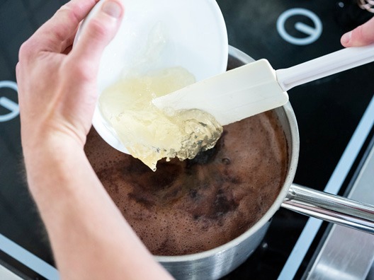 Černá glazura step3