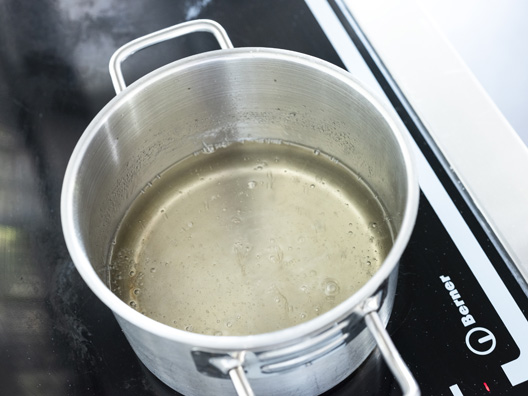 Préparation d'un glaçage miroir coloré step1