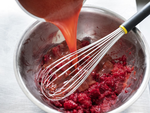 Stabiele en diepvries bestendige bavarois step5